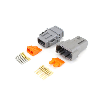 Deutsch DTM 8 Way Heatshrink Kit GRY 0.2-0.5mm2 GLD Contacts