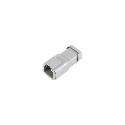 Deutsch DTP CBL Receptacle 2 Way Pin-Contacts Short Cap GRY IP68 25A