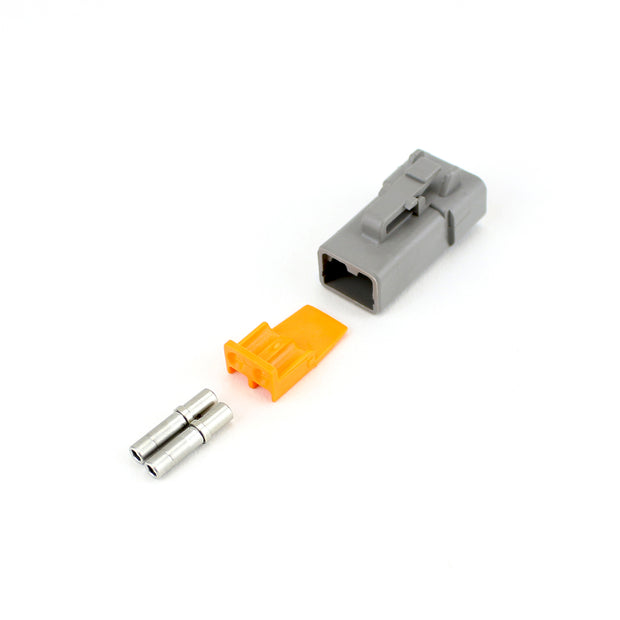 Deutsch DTP 2 Way Half Kit Plug GRY 2.0-3.0mm2 Socket Contacts