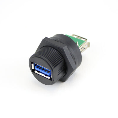 GT Contact C3 USB-A 3.0 Plastic Panel Jack Screw with USB-A 3.0 Coupler