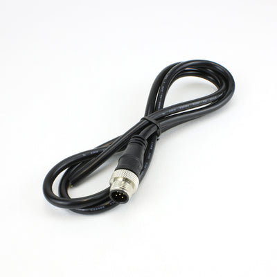 GT Contact Cable M12-A Female Straight Socket 5 Way Plastic to Blunt Cut 1M