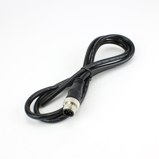GT Contact Cable M12-A Female Straight Socket 5 Way Plastic to Blunt Cut 1M