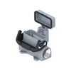 ILME Size 49.16 Bulkhead Base Side Entry 1-Lever 2 x M25 with Cover