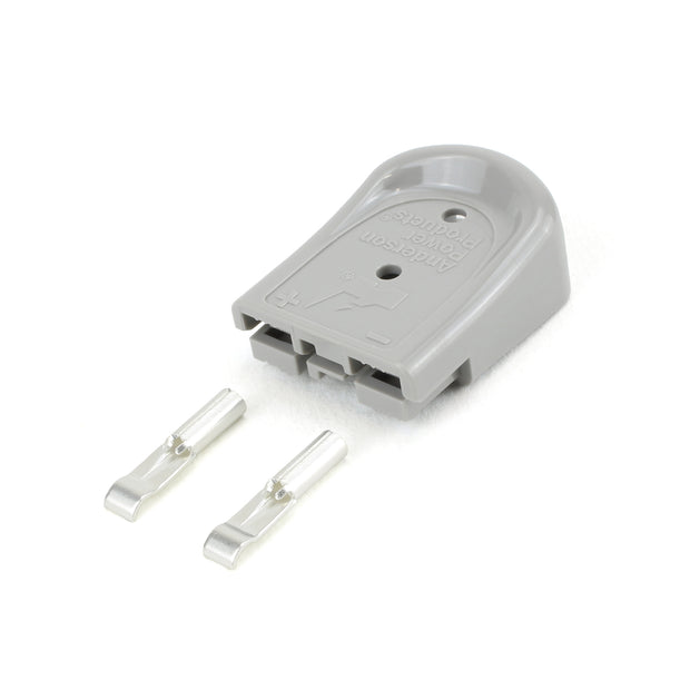 Anderson SBS Mini Plug Kit 2 Way GRY 15A 16AWG Contacts