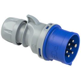 PCE CEE IEC 60309 CBL Plug 7 way BLU IP44/IP54 16A 230V