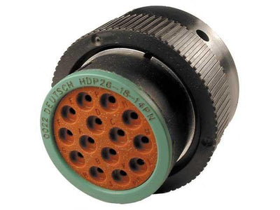 Deutsch HDP20 CBL Plug 14 Way Pin-Contacts BLK IP67 13A - Connector-Tech ALS