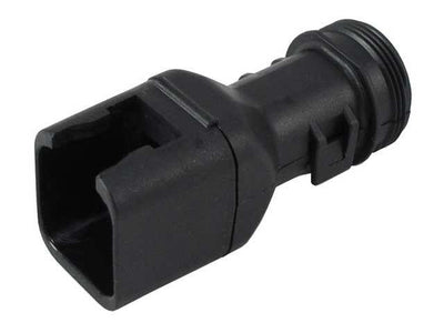 Deutsch DT Straight, Strain Relief Backshell 6 Way Plug BLK - Connector-Tech ALS