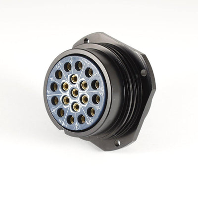 Phase 3 Showsafe Socapex Panel Female 19 Way Socket Crimp 25A UL NO GLAND - Connector-Tech ALS