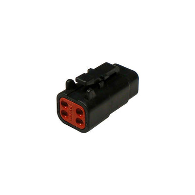 Deutsch DTM CBL Plug 4 Way Socket-Contacts BLK IP68 7.5A - Connector-Tech ALS