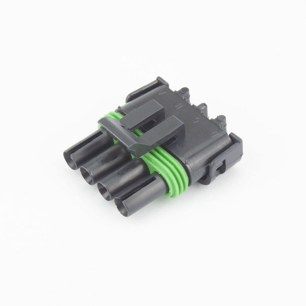 Delphi Aptiv Weather-Pack Plug 4 Way PA66 BLK Inline - Connector-Tech ALS