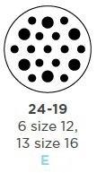 Deutsch HD30 Kit 19 Way 13x#16, 6x#12 E-Seal RS 1.5/3.0mm2 IP67 13A, 25A
