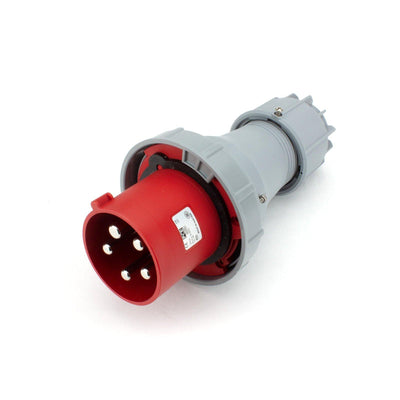 PCE CEE IEC 60309 CBL Plug 5 way Pin-Contacts RED IP67 125A 400V - Connector-Tech ALS