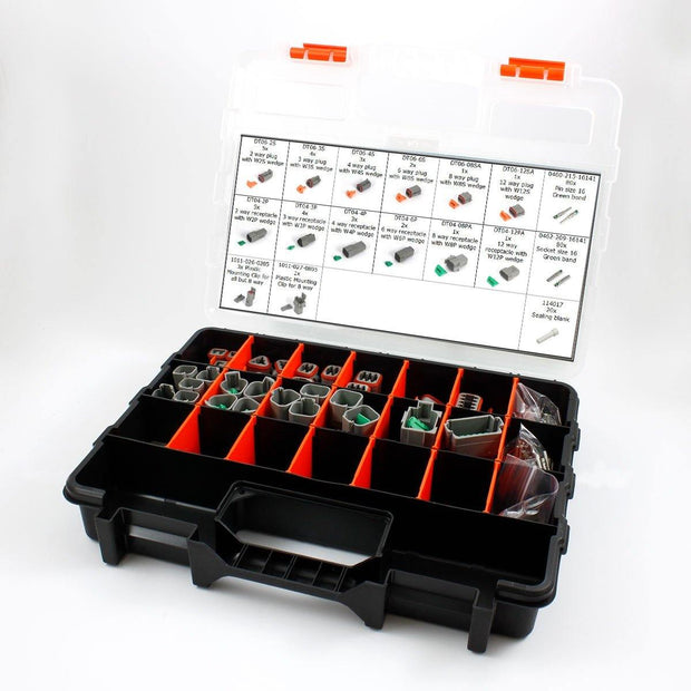 Deutsch DT Kit 2-12 Way 248pc GRY 13A 2.0mm2 Contacts - Connector-Tech ALS