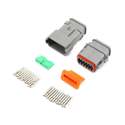 Deutsch DT Heatshrink Kit 12 Way GRY 13A 1.5mm2 Contacts - Connector-Tech ALS