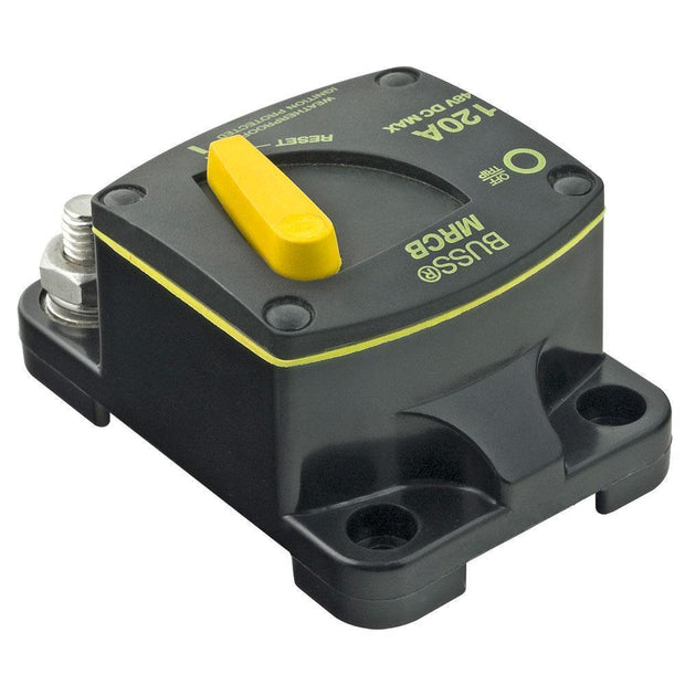 Bussmann 187 Surface Mount HD Marine Circuit Breaker 12-48V IP66 120A - Connector-Tech ALS