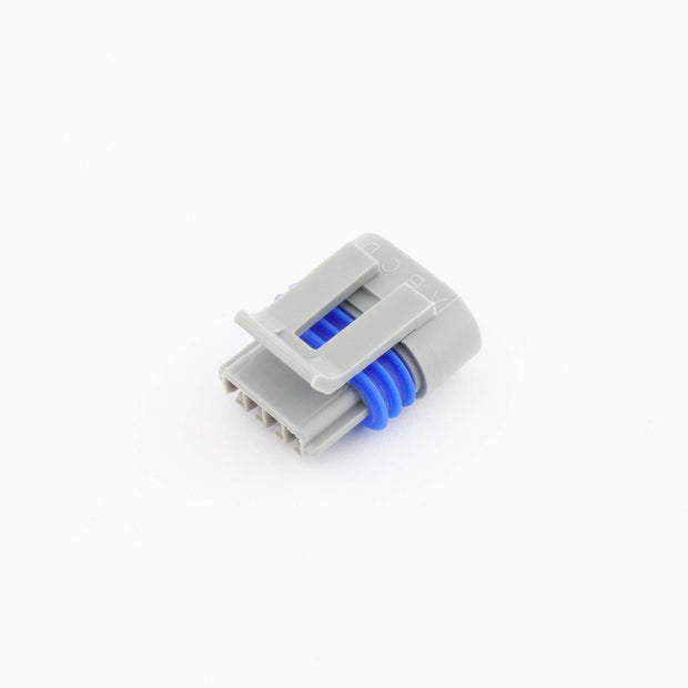 Delphi Aptiv 150.2 Metri-Pack P2S Plug 4 Way PA66 GRY/BLU with GRN Wire Seal - Connector-Tech ALS