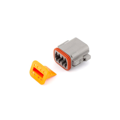 Deutsch DT 12 Way Plug GRY with ORG Wedgelock E-Seal