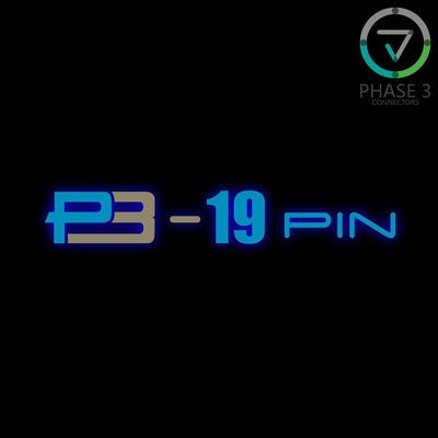 Phase 3 Showsafe Socapex Cable Male 19 Way Pin Crimp 25A GRN Lockring UL 6 x 12mm (2.5mm2 Cable) Spider Clamp