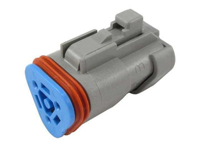 Deutsch DT CBL Plug 3 Way Socket-Contacts GRY IP68 13A Terminating Resistor - Connector-Tech ALS