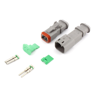 Deutsch DT Heatshrink Kit 2 Way GRY 13A 1.5mm2 Contacts - Connector-Tech ALS