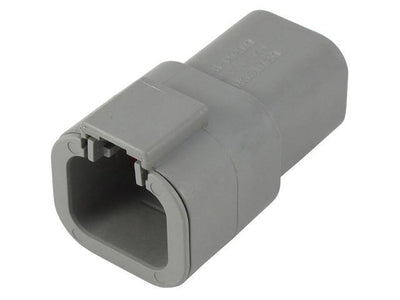 Deutsch DTP CBL Receptacle 4 Way Pin-Contacts GRY IP68 25A C015 - Connector-Tech ALS