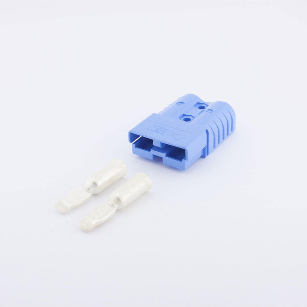 Anderson SB120 Plug Kit 2 Way BLU 120 Amp 6AWG Contacts - Connector-Tech ALS