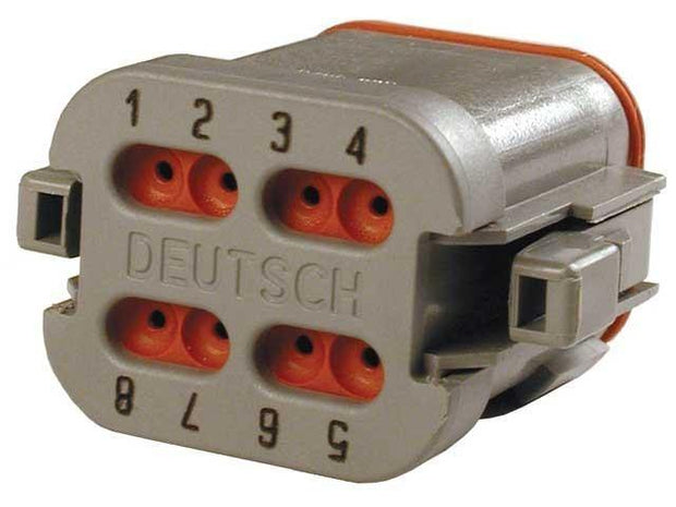 Deutsch DT CBL Plug 8 Way Socket-Contacts GRY IP68 13A - Connector-Tech ALS