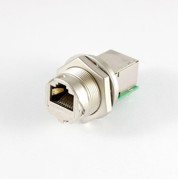 GT Contact C3 RJ45 Panel Jack 180-deg Coupler Metal IP68 1.5A - Connector-Tech ALS