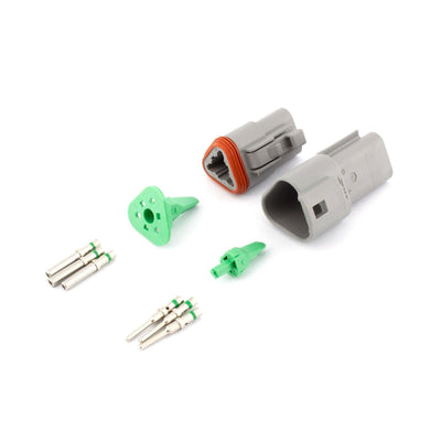 Deutsch DT 3 Way Kit GRY 2.0mm2 Contacts IP68 13A - Connector-Tech ALS
