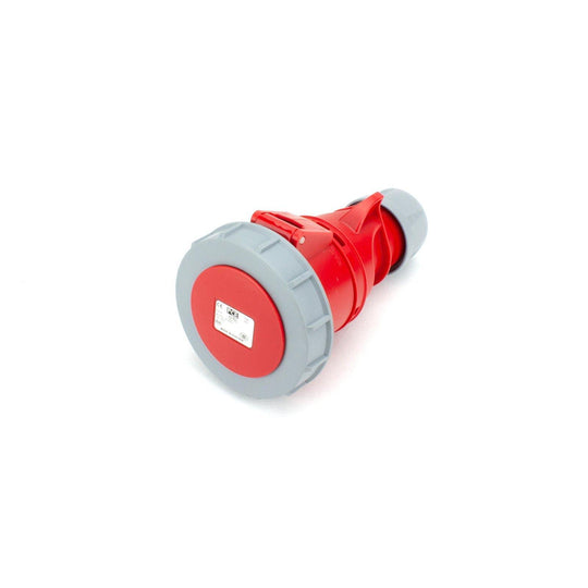 PCE CEE IEC 60309 CBL Ext. Socket 5 way Socket-Contacts RED IP67 32A 400V - Connector-Tech ALS