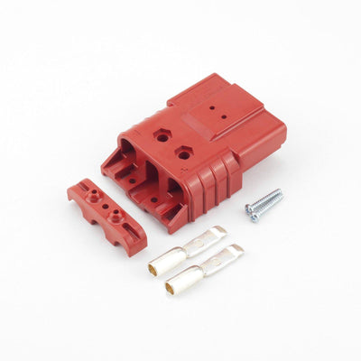 Anderson SBE80 Plug Kit 2 Way Red 80 Amp 16mm2 Contacts with Clamp - Connector-Tech ALS