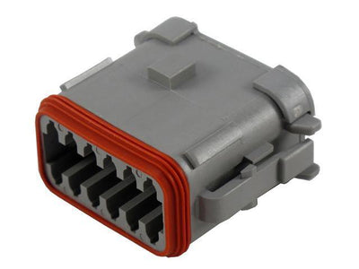 Deutsch DT CBL Plug 12 Way Socket-Contacts GRY IP68 13A CAT-Spec - Connector-Tech ALS