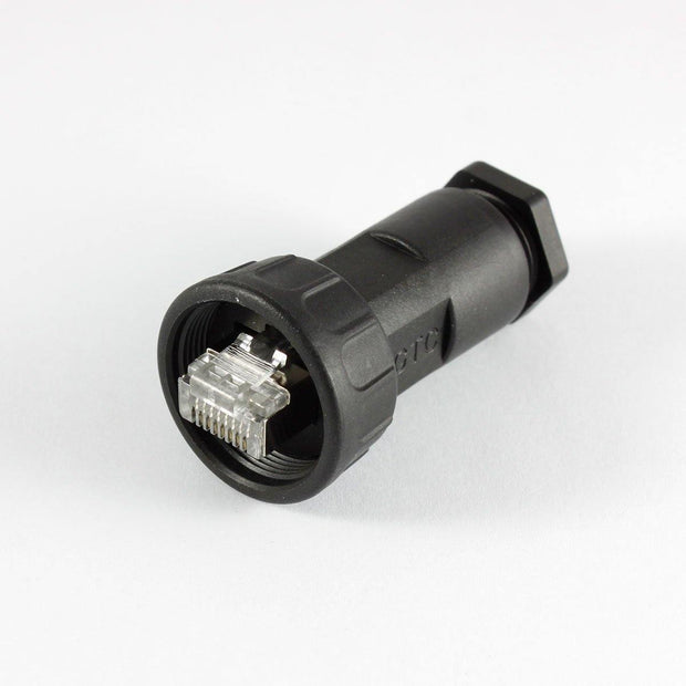 GT Contact C3 RJ45 CBL Plug Plastic BLK IP67 1.5A - Connector-Tech ALS