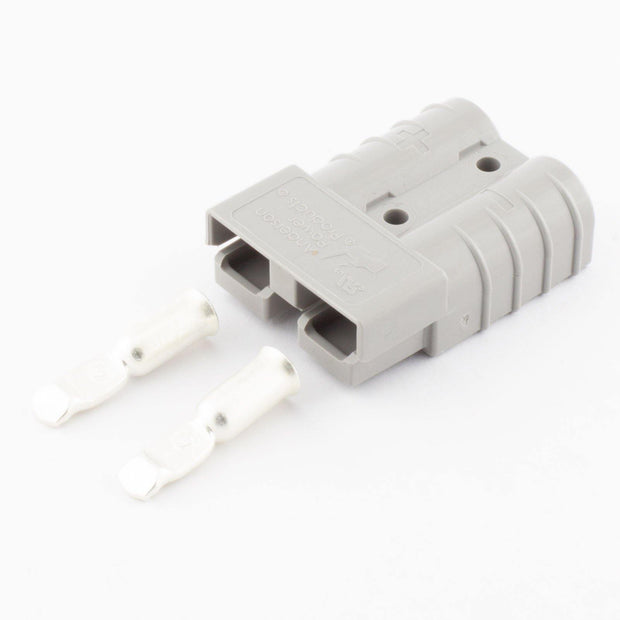Anderson SB50 Plug Kit 2 Way GRY 50 Amp 6AWG Contacts - Connector-Tech ALS