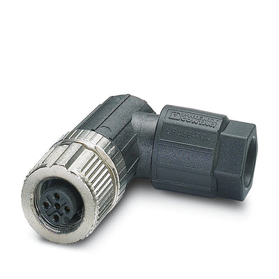 Phoenix Contact M12-A CBL Socket 4-Way Female Angled 4-8mm Push-lock