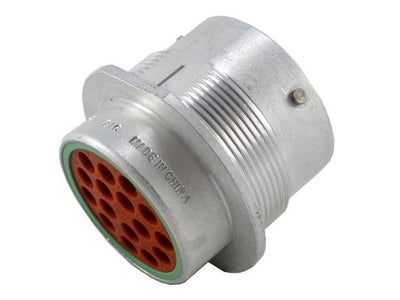 Deutsch HD30 Panel Receptacle 16 Way Socket-Contacts Metal IP67 25A - Connector-Tech ALS