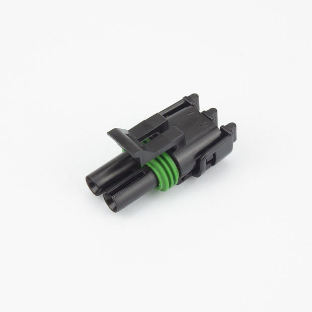 Delphi Aptiv Weather-Pack Plug 2 Way PA66 BLK - Connector-Tech ALS