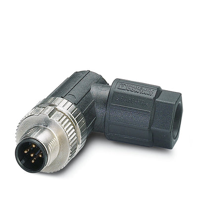 Phoenix Contact M12-A CBL Plug 5-Way Male Angled 4-8mm Push-lock