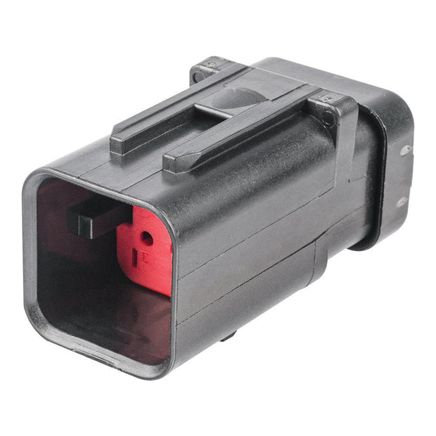 TE AMPSEAL 16 CBL Plug Housing 6-Way Pin-Contacts 13A BLK IP67 Red A-Key - Connector-Tech ALS