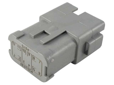 Deutsch DT CBL Receptacle 12 Way Pin-Contacts GRY IP68 13A Bussed 3x4 - Connector-Tech ALS