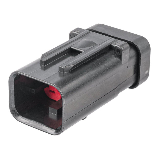 TE AMPSEAL 16 CBL Plug Housing 4-Way Pin-Contacts 13A BLK IP67 Red A-Key - Connector-Tech ALS