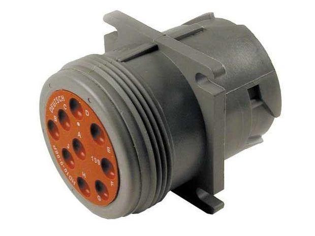 Deutsch HD10 Panel Receptacle 9 Way Pin-Contacts GRY IP68 13A - Connector-Tech ALS