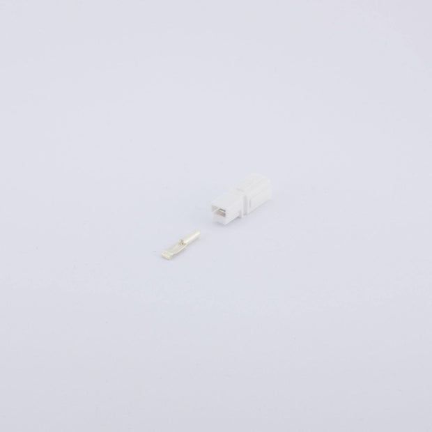 Anderson PP15 Plug Kit 1 Way WHT 15 Amp 16-20AWG Contact - Connector-Tech ALS