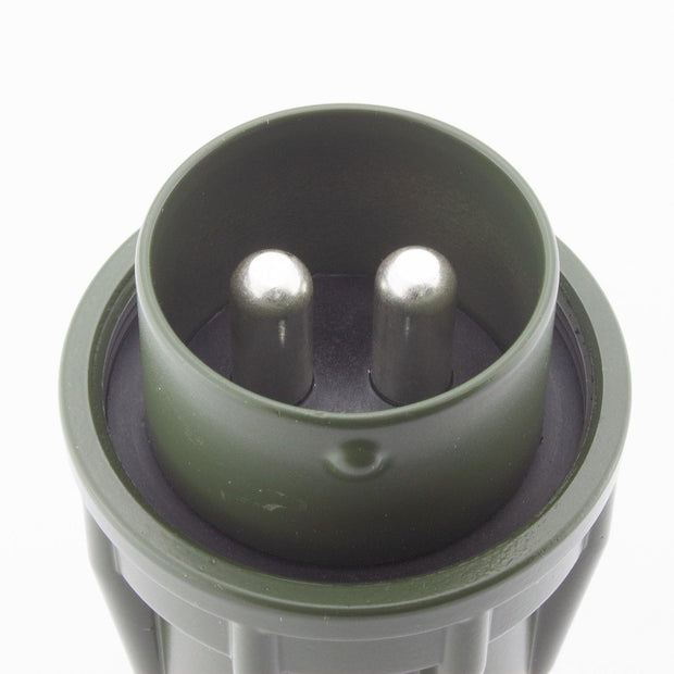 Elke NATO Plug 2 Pole Male Contacts 50mm2 OLV GRN with Screw Ring - Connector-Tech ALS