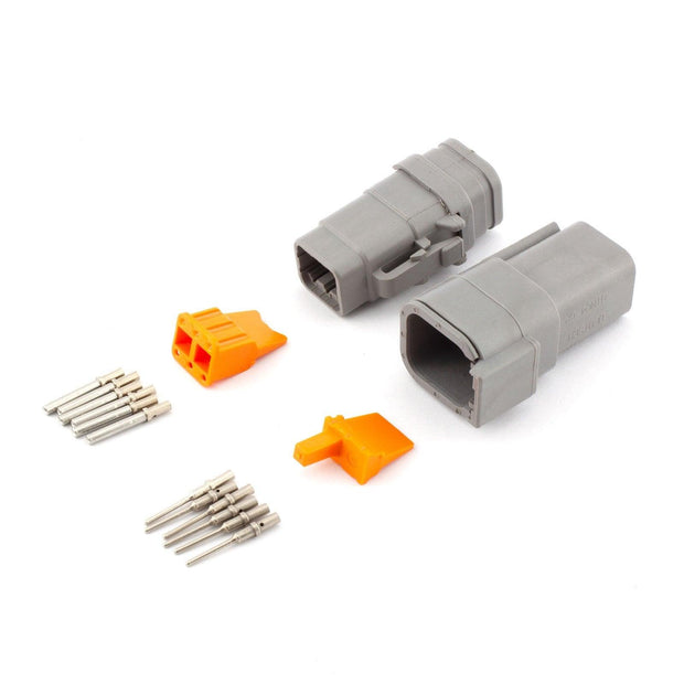 Deutsch DTM Heatshrink Kit 6 Way GRY 7.5A 0.5mm2 Contacts - Connector-Tech ALS