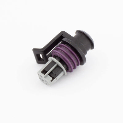 Delphi Aptiv GT150 3.5mm CL Metri-Pack Plug 3 Way Socket Contacts BLK/PUR Lipped - Connector-Tech ALS
