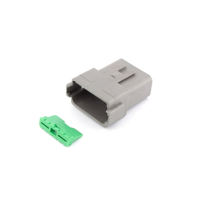 Deutsch DT 12 Way Receptacle GRY A-Key with GRN Wedgelock