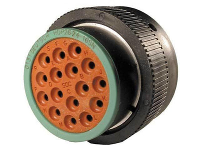 Deutsch HDP20 CBL Plug 16 Way Socket-Contacts BLK IP67 25A - Connector-Tech ALS