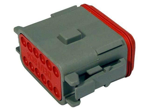 Deutsch DT CBL Plug 12 Way Socket-Contacts GRY IP68 13A Enhanced Seal Retention - Connector-Tech ALS