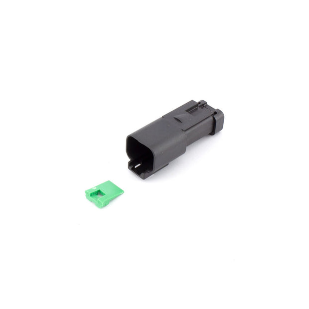 Deutsch DT 2 Way Receptacle CAT-Spec BLK with GRN Wedgelock